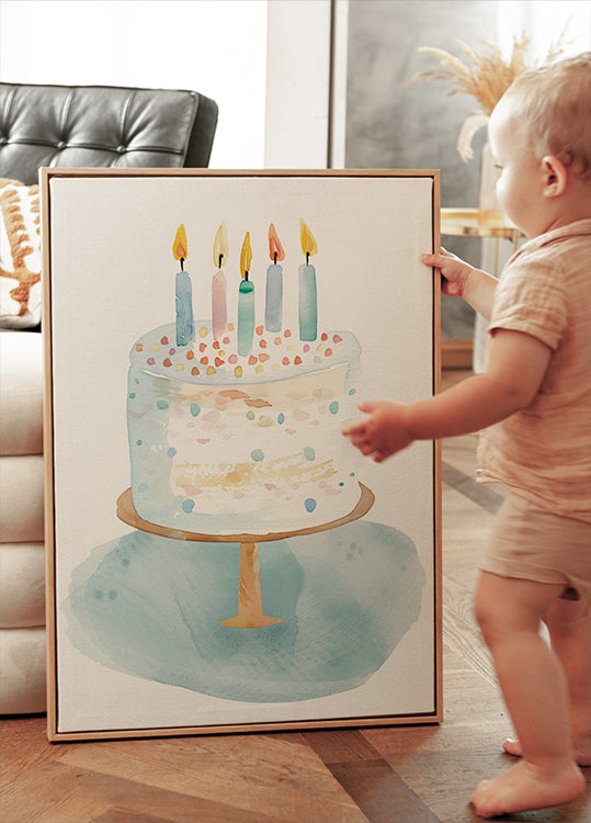 Birthday Cake Poster - Posterbox.dk