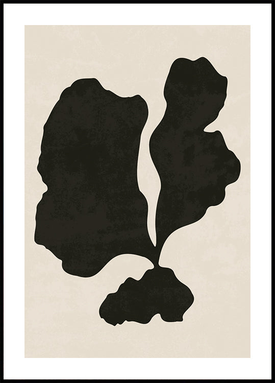 Black Abstract Shape Poster - Posterbox.dk