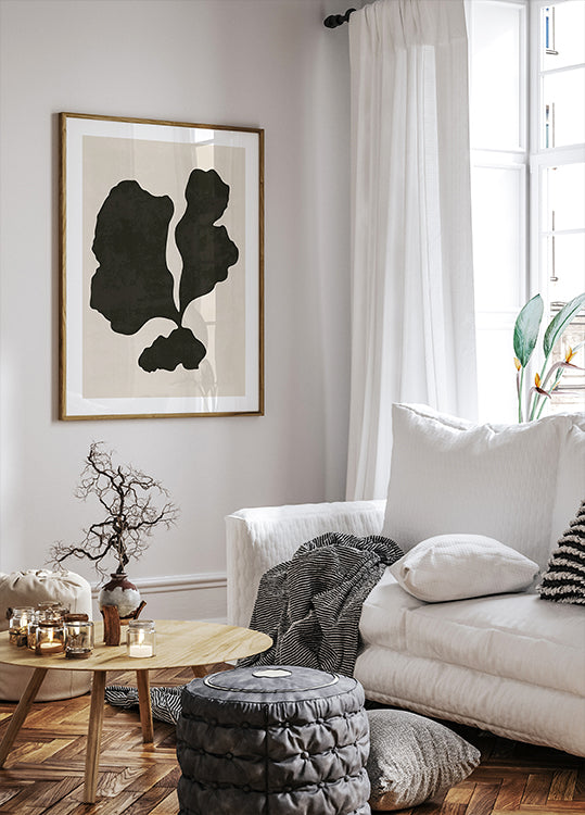 Black Abstract Shape Poster - Posterbox.dk