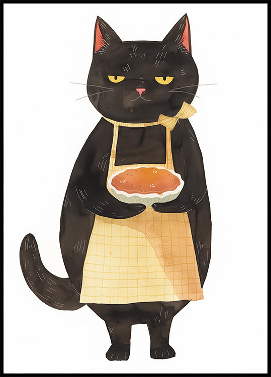 Black Cat Baker Poster - Posterbox.dk