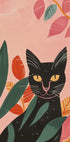 Black Cat in Jungle Poster - Posterbox.dk