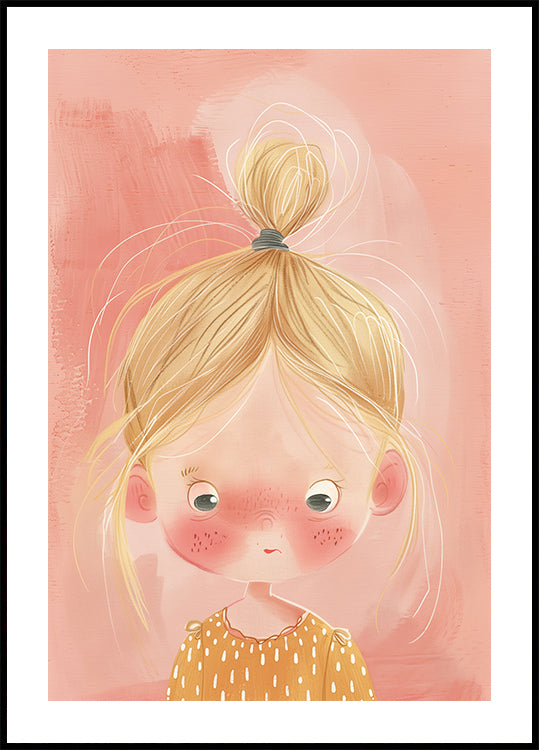 Blonde Girl With Freckles Poster - Posterbox.dk