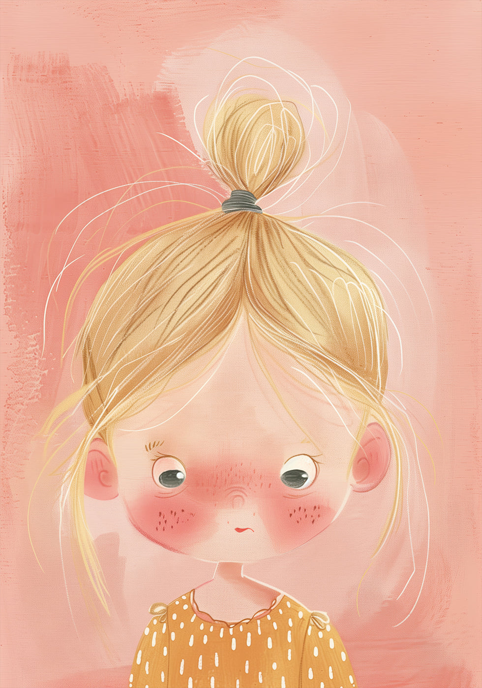 Blonde Girl With Freckles Poster - Posterbox.dk