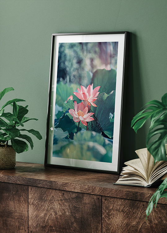 Blooming Lotus Flower Poster - Posterbox.dk
