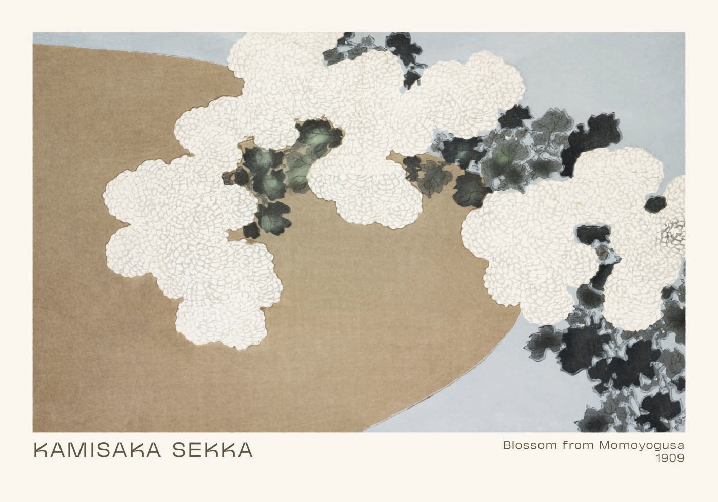 Blossom from Momoyogusa, Japanese floral abstract Poster - Posterbox.dk