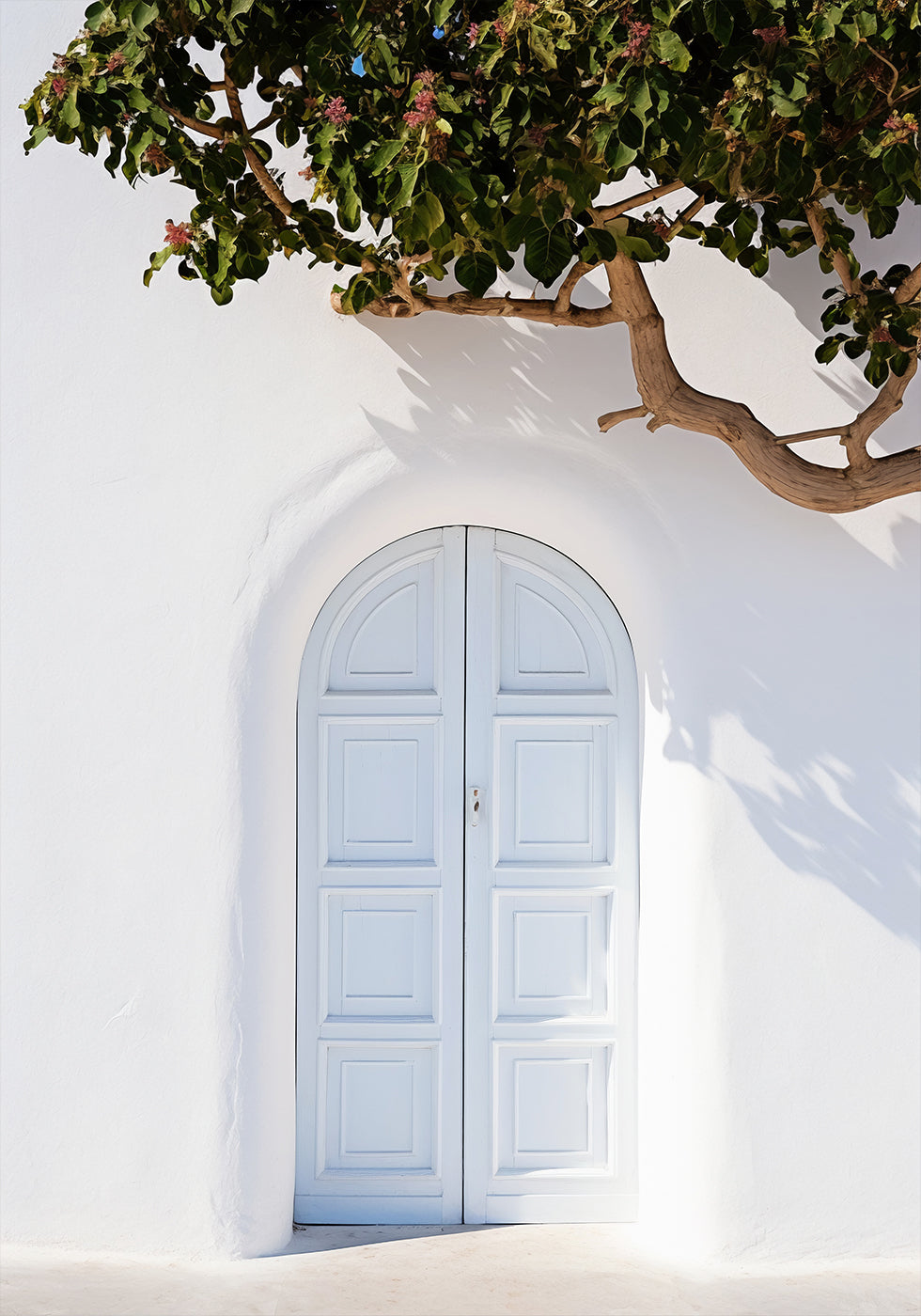 Blue Door, Mediterranean Architecture Poster - Posterbox.dk
