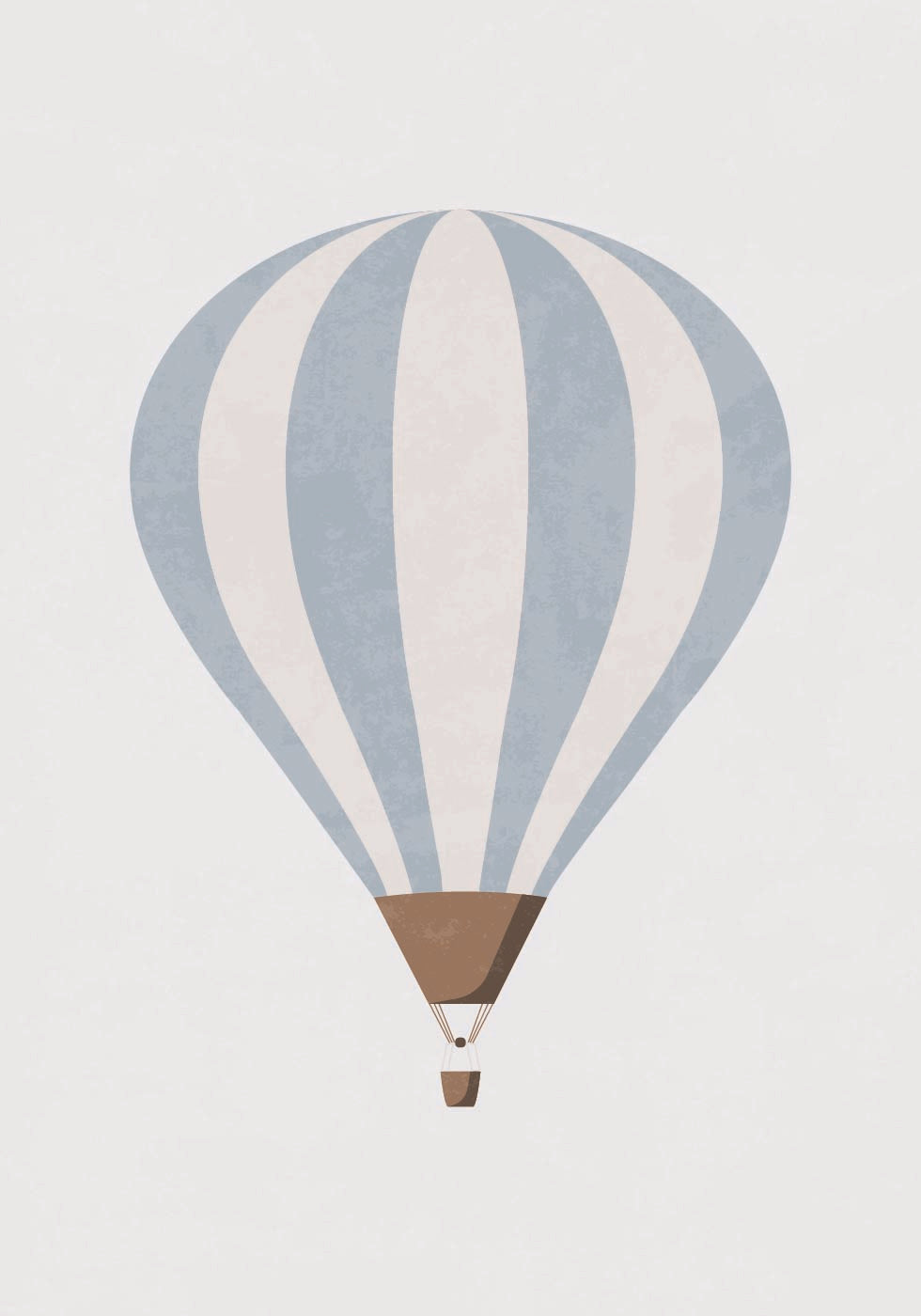 Blue Hot Air Balloon Poster - Posterbox.dk