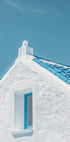 Blue Roof and White Walls Poster - Posterbox.dk