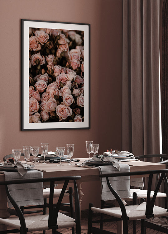 Blush Pink Roses Poster - Posterbox.dk