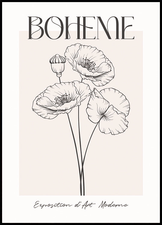 Boheme Poppies Art Poster - Posterbox.dk