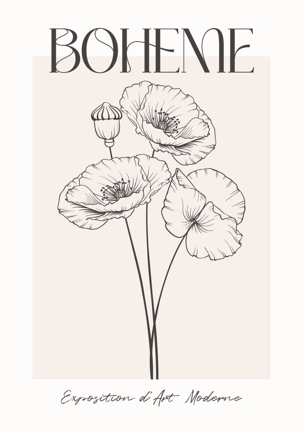 Boheme Poppies Art Poster - Posterbox.dk