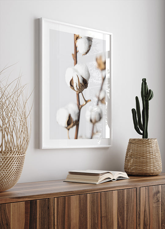 Branches of Fluffy Cotton Poster - Posterbox.dk