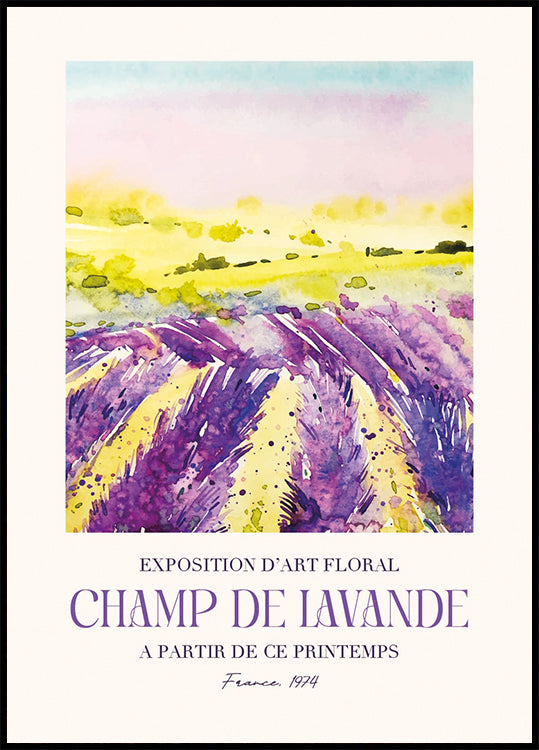 Champ De Lavande Poster - Posterbox.dk
