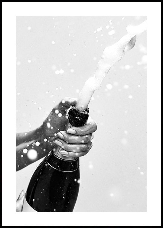 Champagne Bottle Poster - Posterbox.dk