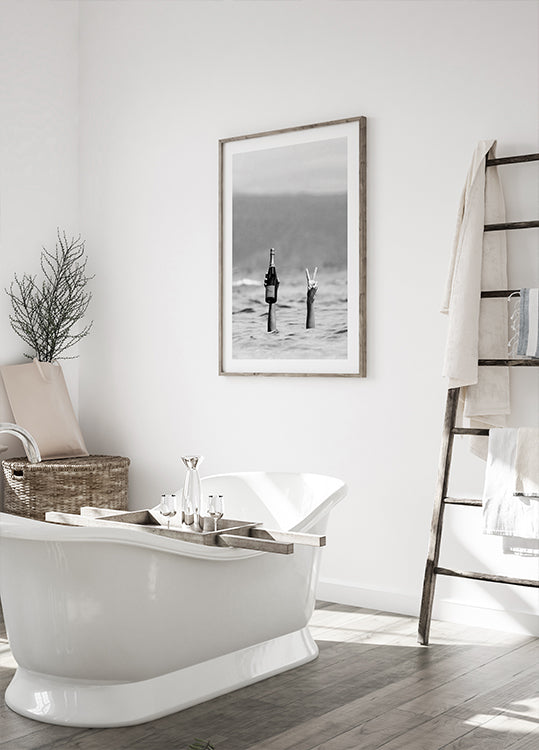 Champagne Celebration at Sea Poster - Posterbox.dk