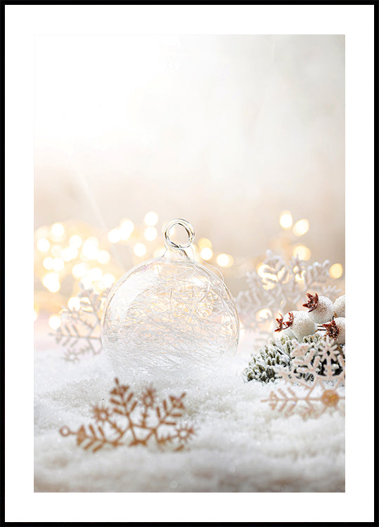 Christmas White Decorations №2 Poster - Posterbox.dk