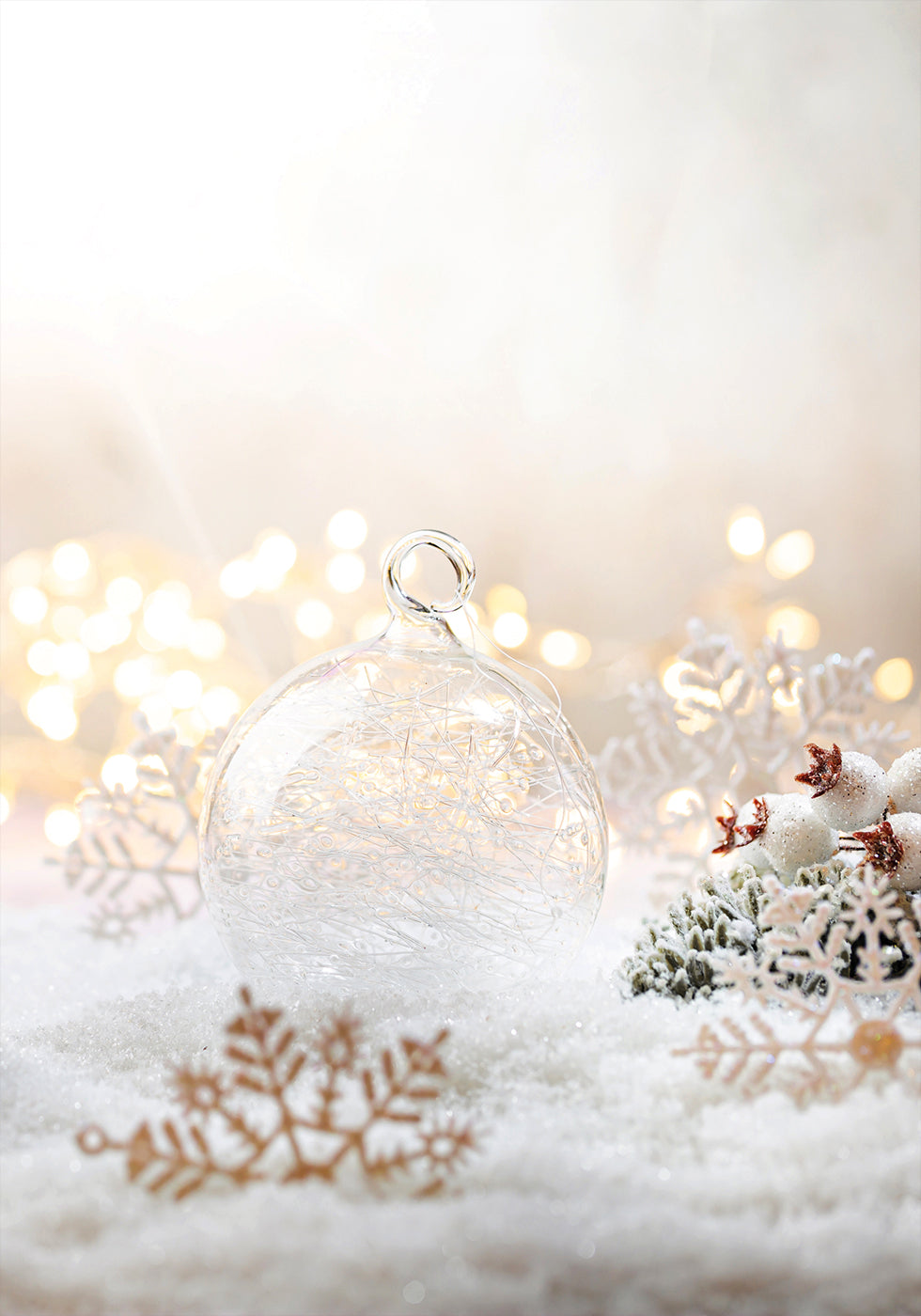 Christmas White Decorations №2 Poster - Posterbox.dk