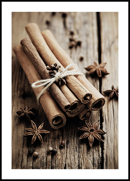 Cinnamon Sticks with Star Anise Poster - Posterbox.dk