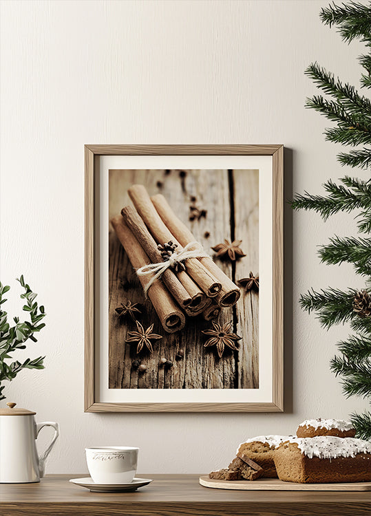 Cinnamon Sticks with Star Anise Poster - Posterbox.dk
