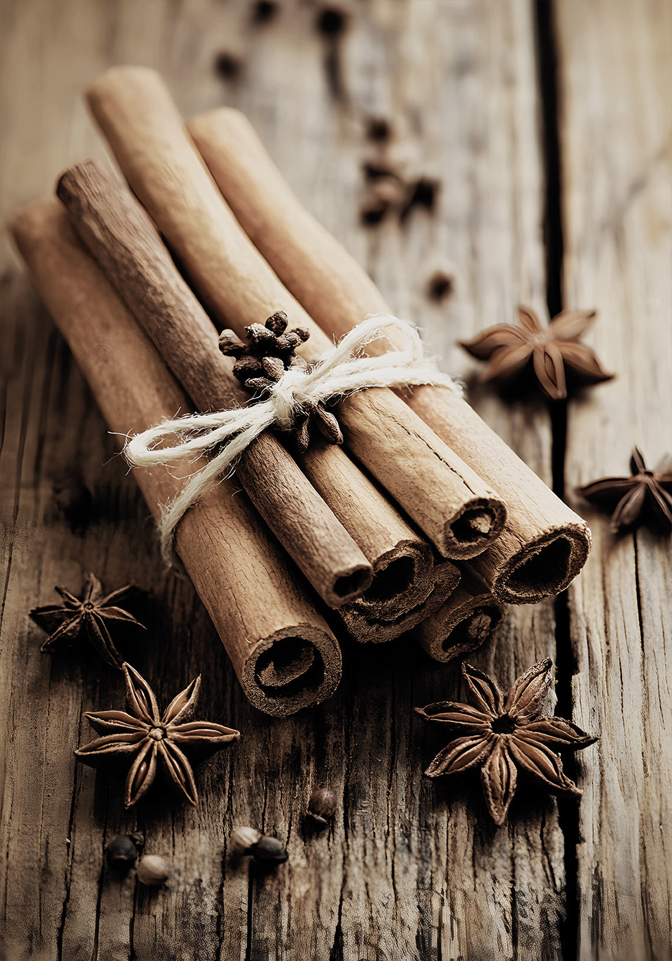 Cinnamon Sticks with Star Anise Poster - Posterbox.dk