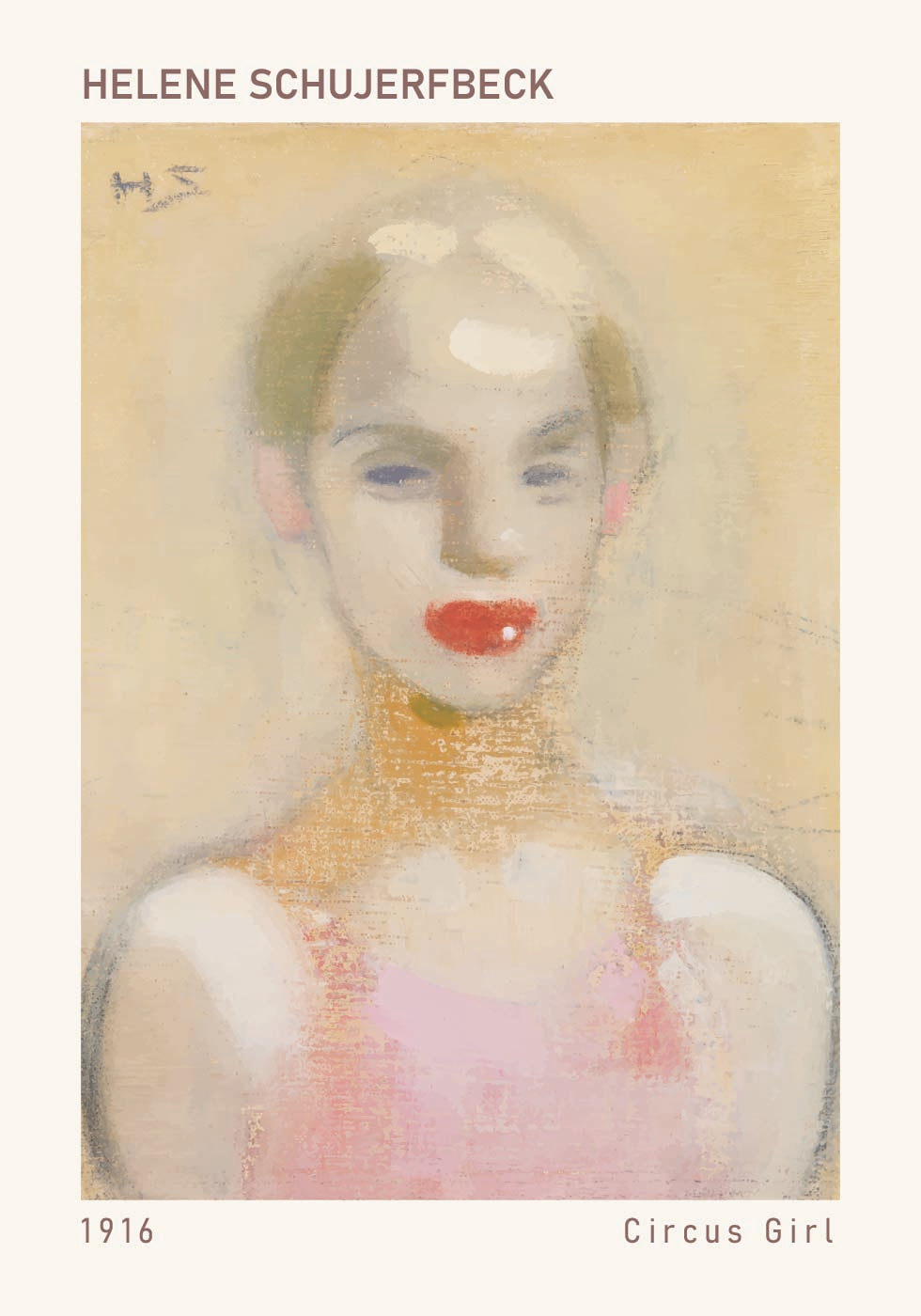 Circus Girl, Helene Schjerfbeck Poster - Posterbox.dk