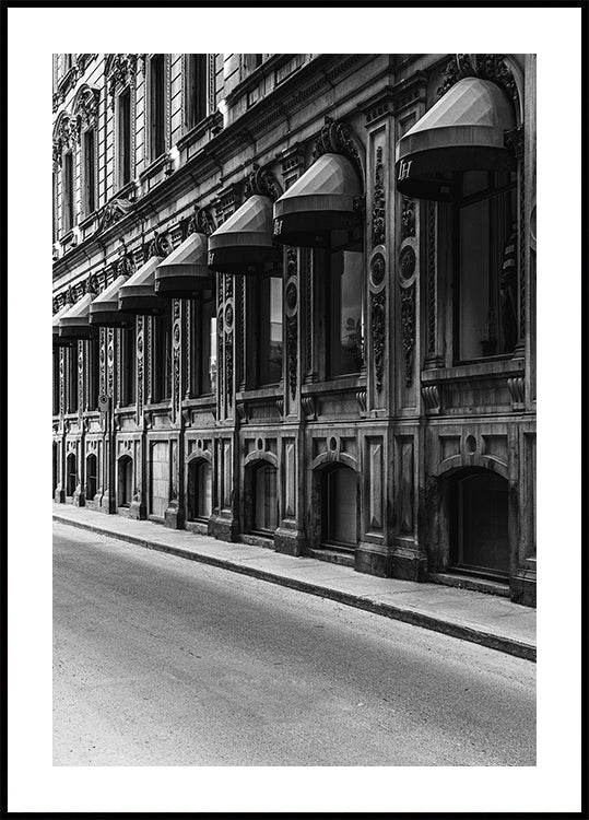 City Patterns in Black and White Poster - Posterbox.dk