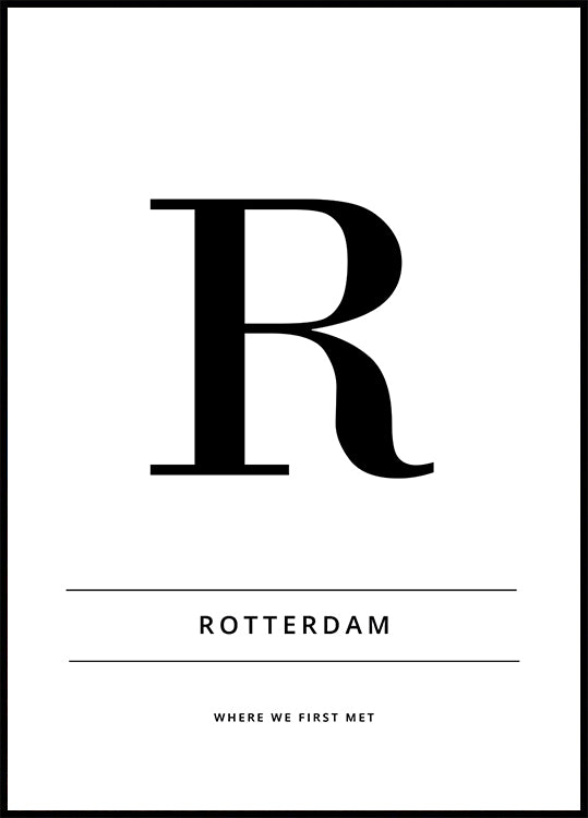 City where we met Personal Poster - Posterbox.dk