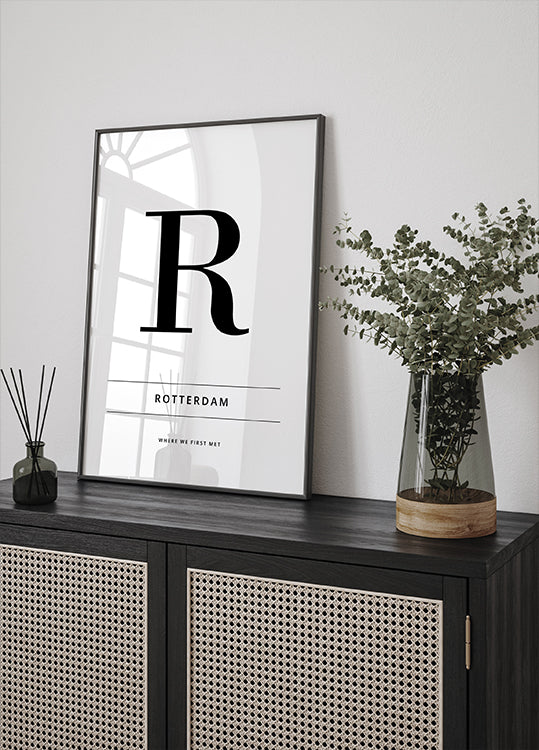 City where we met Personal Poster - Posterbox.dk