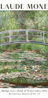 Claude Monet - Bridge over a Pond of Water Lilies Poster - Posterbox.dk