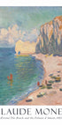 Claude Monet - Étretat, The Beach and the Falaise d'Amont Poster - Posterbox.dk