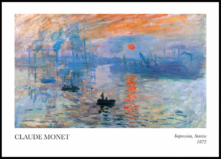 Claude Monet - Impression, Sunrise Poster - Posterbox.dk