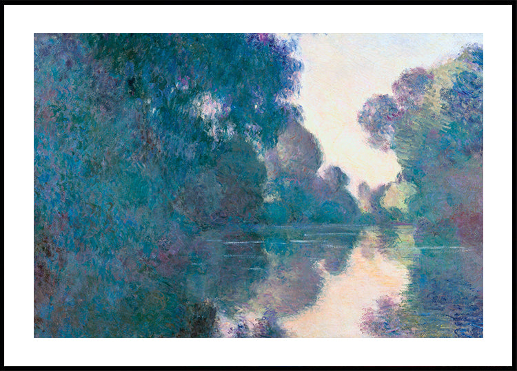 Claude Monet - Morning on the Seine near Giverny Poster - Posterbox.dk