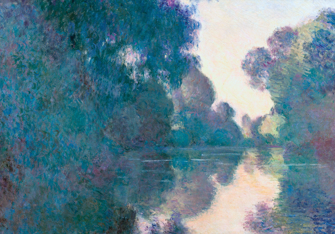 Claude Monet - Morning on the Seine near Giverny Poster - Posterbox.dk