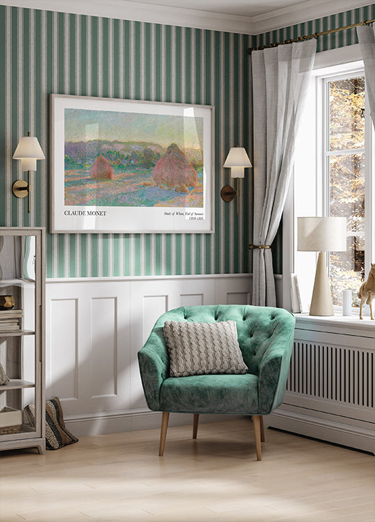 Claude Monet - Stacks of Wheat, End of Summer Poster - Posterbox.dk