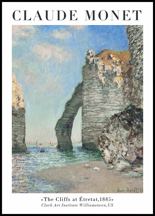 Claude Monet - The Cliffs at Étretat Poster - Posterbox.dk