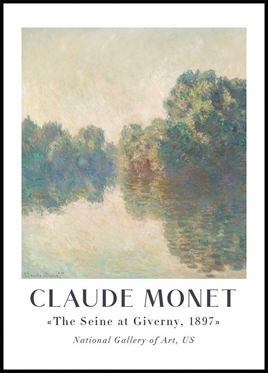 Claude Monet The Seine at Giverny Poster - Posterbox.dk