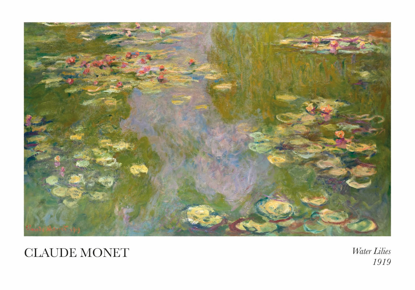 Claude Monet - Water Lilies Poster - Posterbox.dk