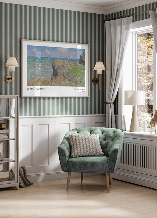 Cliff Walk at Pourville Poster - Posterbox.dk