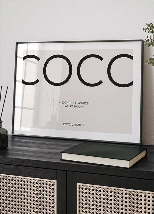 Coco Chanel Quote Poster - Posterbox.dk