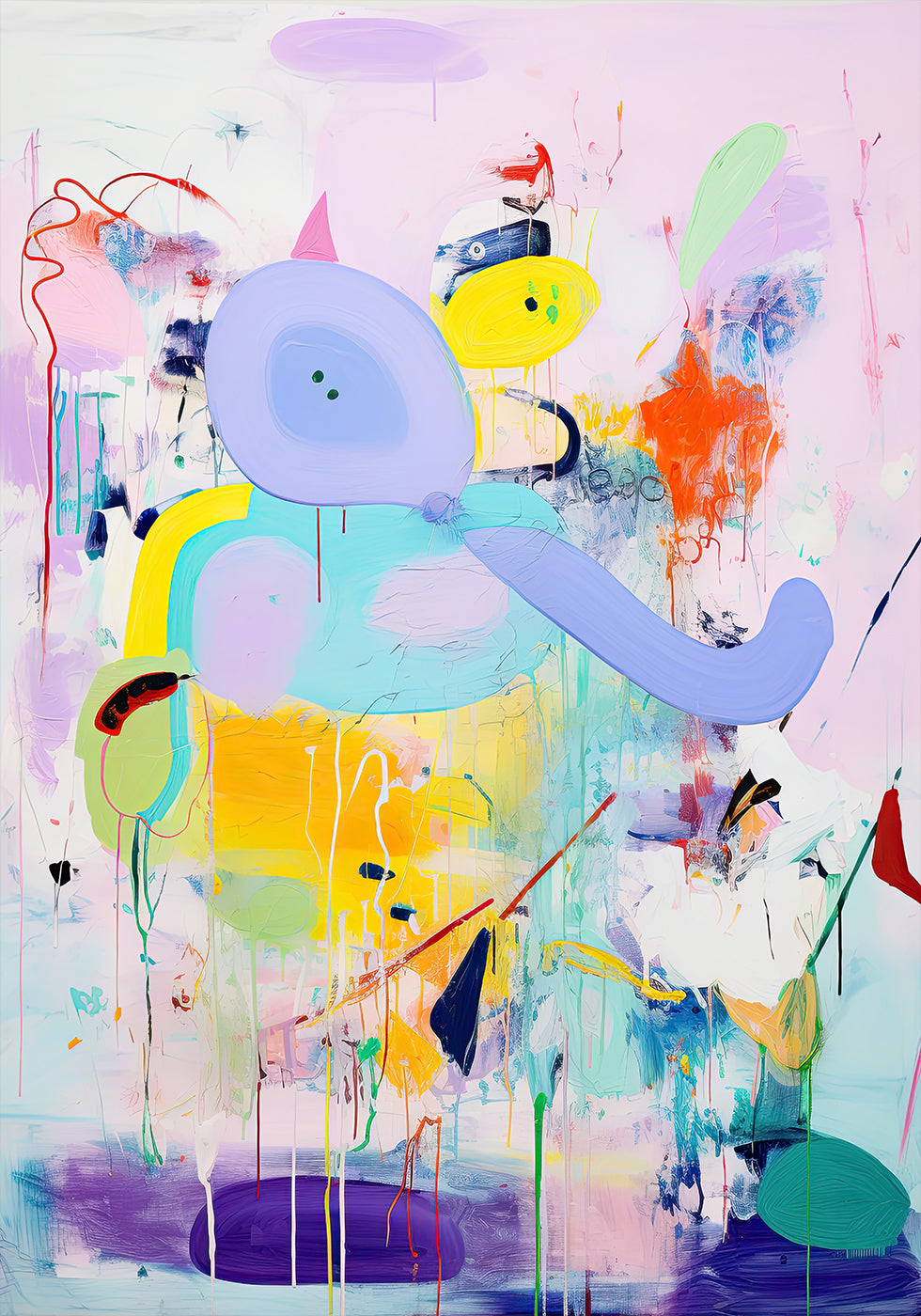 Color Splash Elephant Poster - Posterbox.dk