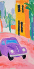 Colorful City Car Poster - Posterbox.dk