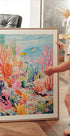 Colorful Coral Reef Ocean Scene Poster - Posterbox.dk