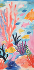 Colorful Coral Reef, Tropical Fish and Sea Plants, Kids Poster - Posterbox.dk