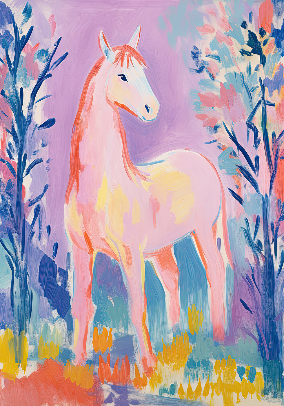 Colorful Horse Poster - Posterbox.dk
