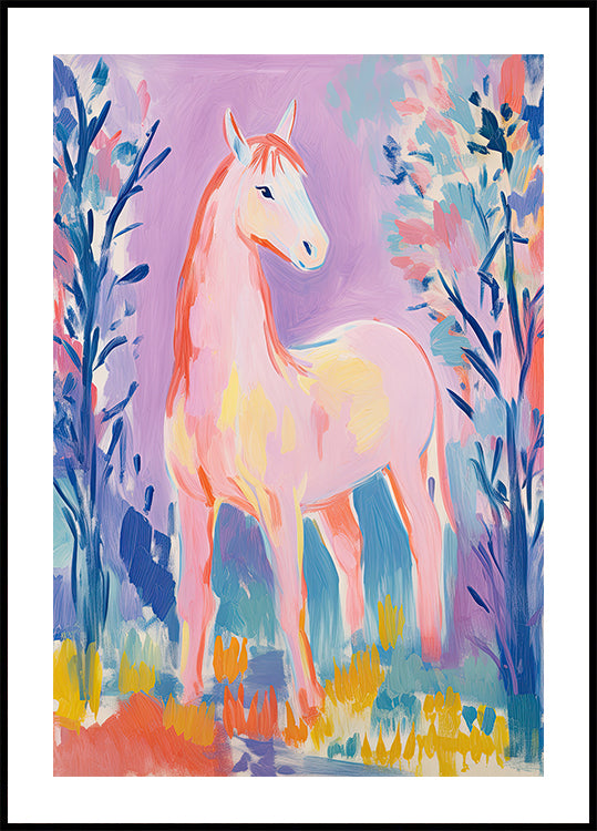 Colorful Horse Poster - Posterbox.dk