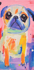 Colorful Pug Poster - Posterbox.dk