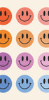 Colorful Smiley Faces Poster - Posterbox.dk