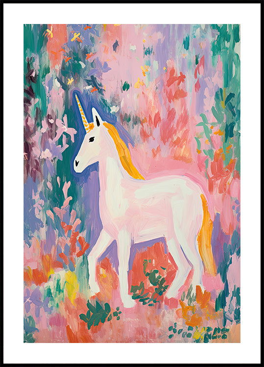 Colorful Unicorn Poster - Posterbox.dk