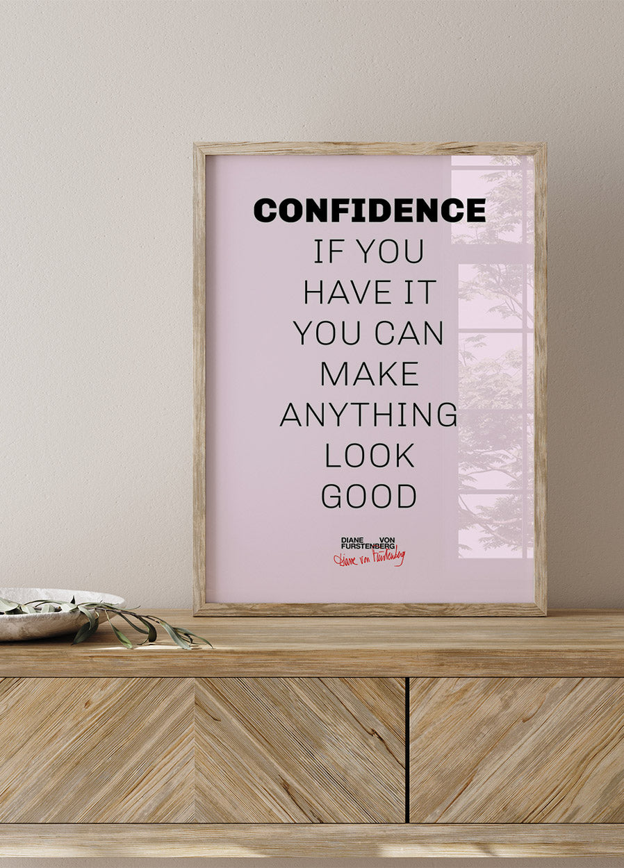 Confidence Quote Poster - Posterbox.dk