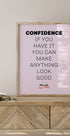 Confidence Quote Poster - Posterbox.dk